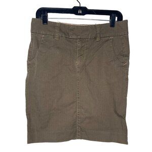 Gap Womens Size 4 Pencil Skirt Khaki Green Straight Work Casual Career Fall